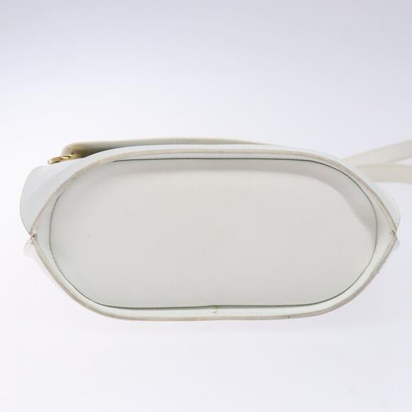 CELINE Shoulder Bag Leather Gold White - Picture 9 of 13